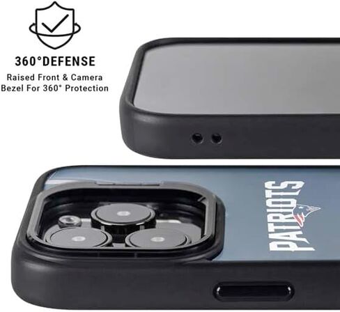 حافظة هاتف Skinit Kickstand متوافقة مع iPhone 14 Pro - تصميم جيرسي لفريق NFL New England Patriots مرخص رسميًا in Kuwait