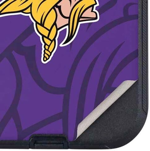 غلاف هاتف Skinit متوافق مع OtterBox Defender iPhone 13 - تصميم رؤية مزدوجة مرخص رسميًا من NFL Minnesota Vikings in Kuwait
