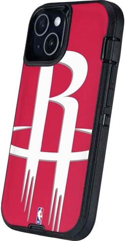 ملصق هاتف Skinit متوافق مع OtterBox Defender iPhone 13 - تصميم شعار كبير مرخص رسميًا من NBA Houston Rockets in Kuwait