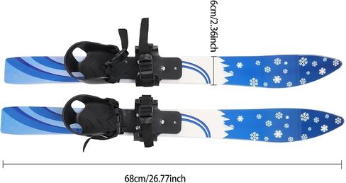 زلاجات ثلجية للمبتدئين للأطفال، مجموعة تزلج في الفناء الخلفي، ألواح تزلج منخفضة المقاومة بسعة 110 رطل مع روابط ثنائية الاتجاه للأنشطة الخارجية in Kuwait