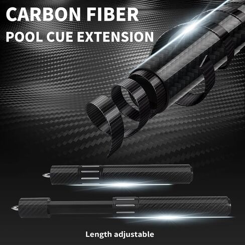 Kmise Professional Pool Cue Stick, 18 19 20oz Canadian Maple Cue Sticks, Low Deflection Shaft with Telescopic Extension Cue in Kuwait