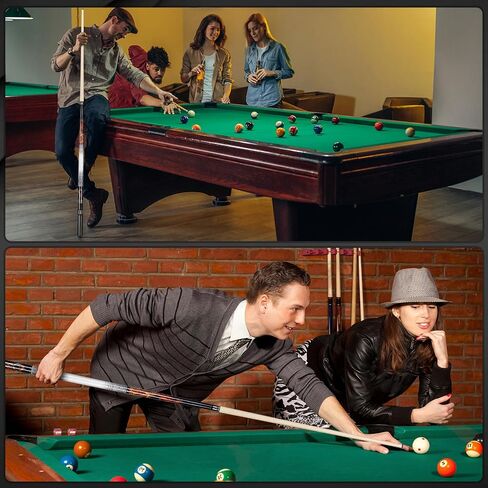 Kmise Professional Pool Cue Stick, 18 19 20oz Canadian Maple Cue Sticks, Low Deflection Shaft with Telescopic Extension Cue in Kuwait