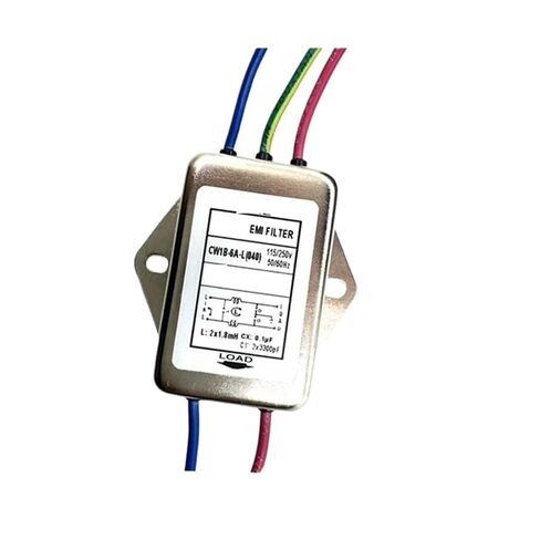 Single-Phase Power Filter CW1B-3/6/10A-L(040) with Wire Purifier AC EMI Interference CW1B-6A-L(040) CW1B-10A-L(CW1B-3A-L(040)) in Kuwait