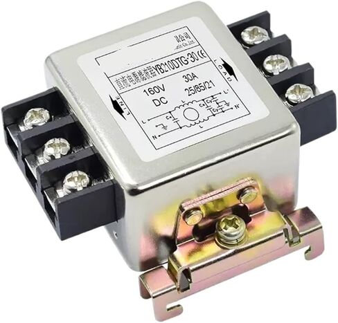 YB210DTG-3A/6A/10A/20A/30A Single Section Rail Terminal Type - 12V 24V 36V 48V 220VDC DC Power Filter(YB210DTG-6A) in Kuwait