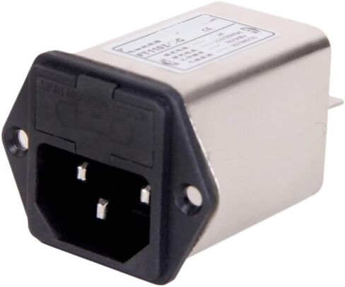 فلتر طاقة بمقبس IEC مع مصهر مزدوج 220 فولت FT110I-10-C in Kuwait