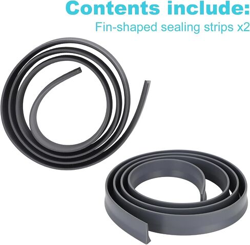 2pcs Door Bottom Seal Replacement for Andersen Storm, Wind & Weatherproof Door Bottom Seal Weather Stripping Accessories Compatible with Andersen Pull-Down in Kuwait