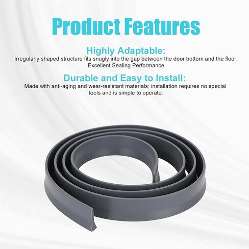2pcs Door Bottom Seal Replacement for Andersen Storm, Wind & Weatherproof Door Bottom Seal Weather Stripping Accessories Compatible with Andersen Pull-Down in Kuwait