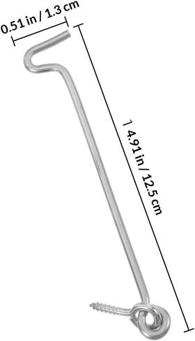 Housoutil 100pcs Zinc Plated Iron Window Hook Latch with Triangular Bracket Design and High Load Capacity, Multifunctional Cabin Door Hook Locks for Doors and Gates Security in Kuwait