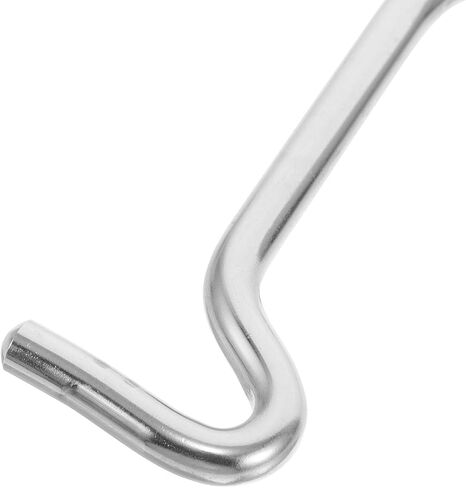 KALLORY 2 Sets Stainless Steel Door Hook and Eye Latch with Screws for Gate and Sliding Barn Door Lock, Easy Installation, Enhanced Security, Suitable for Boat and Home Use in Kuwait
