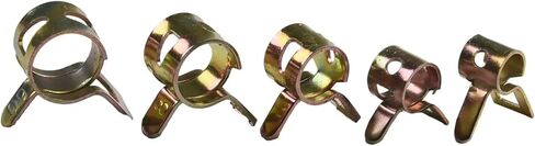 50Pcs/set Tube Clamps New 5/6/7/8/9mm Car Auto Spring Clip Fuel Oil Water Hose Pipe Tube Clamp Fastener 5 Sizes Parts parts in Kuwait