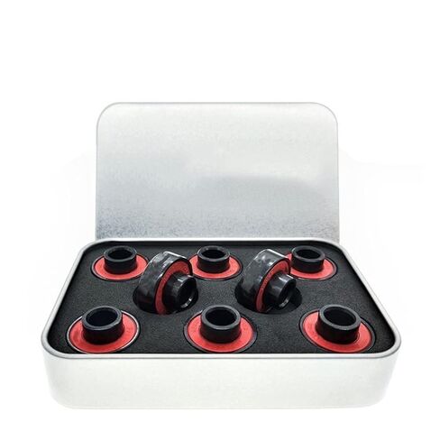 Bearings 8PCS High Speed 608 Hybrid Black Ceramic with Spacer for Inline Skate Skateboard Scooter Longboard(White Ball-20cm) in Kuwait