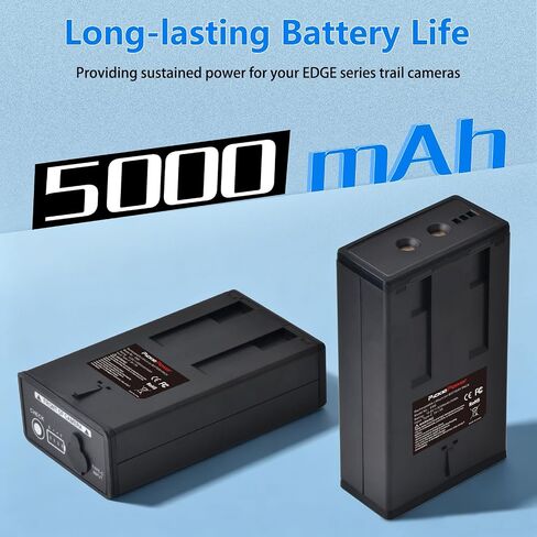 Pickle Power 5000mAh Rechargeable Lithium Battery Pack for Moultrie Edge, Edge 2, Edge Pro, Edge 2 Pro Trail Camera, USB-C & Solar Panels Charging in Kuwait