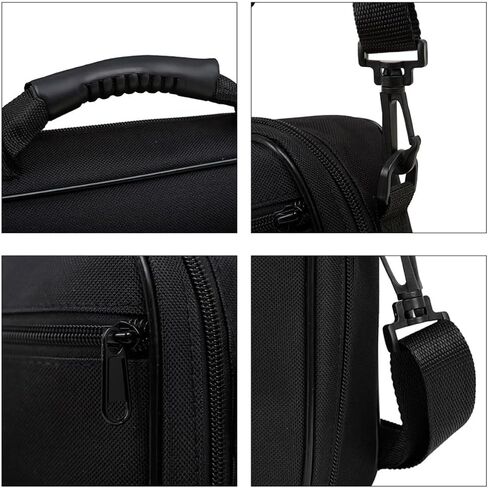 FOMIYES Waterproof Oxford Cloth Oboe Carrying Bag, Black Crossbody Instrument Pouch with Wide Strap for Oboe Storage and Travel in Kuwait