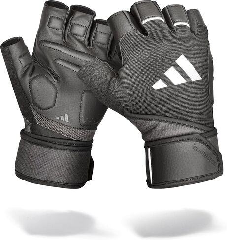 Adidas Wrist Wrap Training & Weightlifting Gloves, Fingerless Workout Gloves in Kuwait