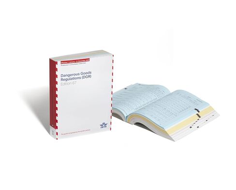 Labelmaster IATA Dangerous Goods Regulations (DGR) 67th Edition, English, Standard Bound, Compliance Regulations Book for Shipping Dangerous Goods By Air in Kuwait