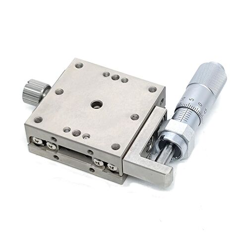X Axis 60 * 60mm LBX60-C/L/R Stainless Steel Sliding Table Manual Displacement Platform Linear Stage 1Pcs(LBX60-R) in Kuwait