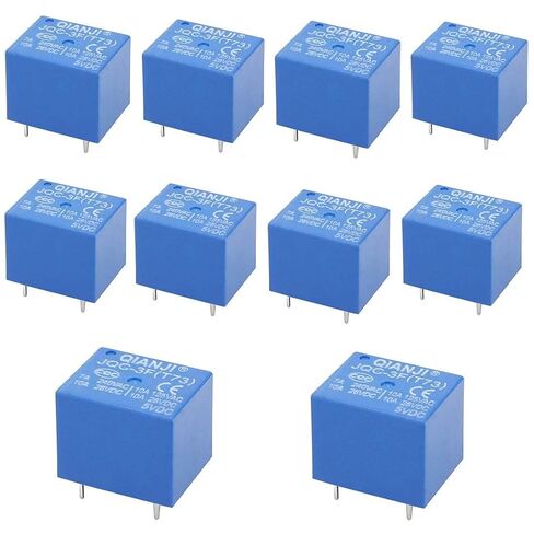 JQC3F T73 DC 5V Coil 5 Pins Mini SPST Power Relay PCB Type 10PCS in Kuwait