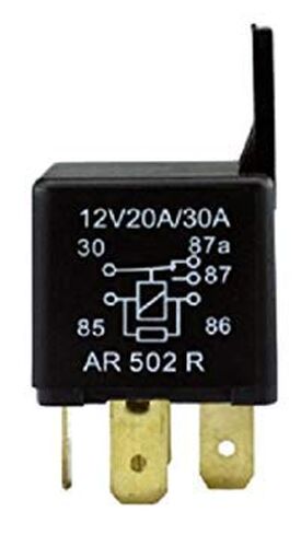 5-Prong ISO Relay 12 Volt 20/30A, SPCO Contact, With Bracket, Snubber Resistor in Saudi Arabia