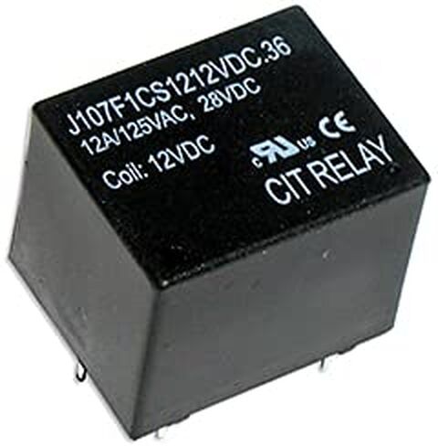 J107F1CS1224VDC.36 - Power Relay; 24 VDC; 1C SPDT; 12 Amps; PC Board; Single Side Stable; Sealed; 0.36 W (1 Item) in Kuwait