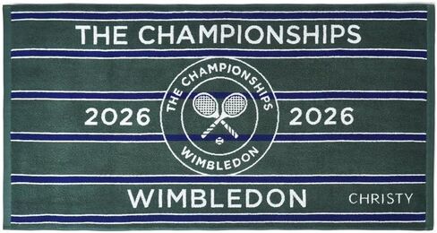 Wimbledon Championship Towel 2026 | Official Players Towel | Quick Dry | 27'' x 52'' | Official 2026 Tennis Championships Merchandise | Strawberry in Kuwait