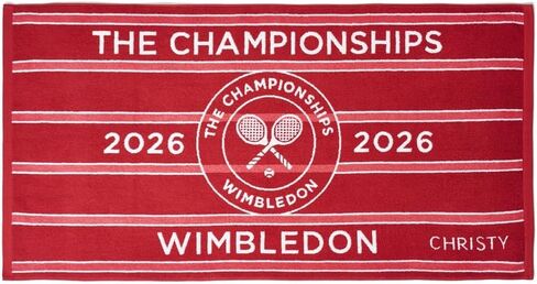 Wimbledon Championship Towel 2026 | Official Players Towel | Quick Dry | 27'' x 52'' | Official 2026 Tennis Championships Merchandise | Strawberry in Kuwait