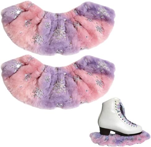 MiOYOOW Ice Skate Blade Covers, 2PCS Absorbent Ice Skating Guards Lightweight Hockey Figure Skates Accessories for Men Women Skater in Kuwait