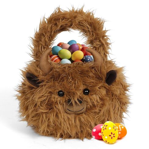 Easter Baskets for Kids,Plush Egg Hunting Easter Buckets with Handle Folded Ears, Gifts Boys Girls in Kuwait