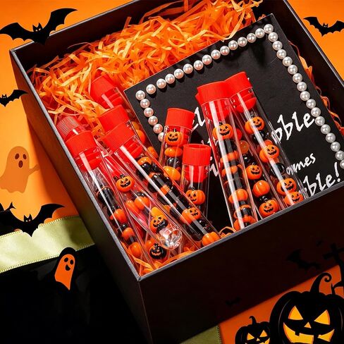 50 Pcs 16 x 100 mm Clear Plastic Test Tubes with Caps and Rack, 12 ml Laboratory Tubes and Holder Set for Science Experiments, Classroom, Nurse Graduation Decor, and Halloween Party Favors in Kuwait