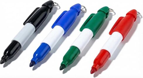 9 Pack Golf Ball Line Marker Tool Set, Golf Ball Alignment Stencil Kit with 4 Color Marker Pens, Precision Putting Alignment and Identification Accessories, Golf Gifts for Men & Women in Kuwait