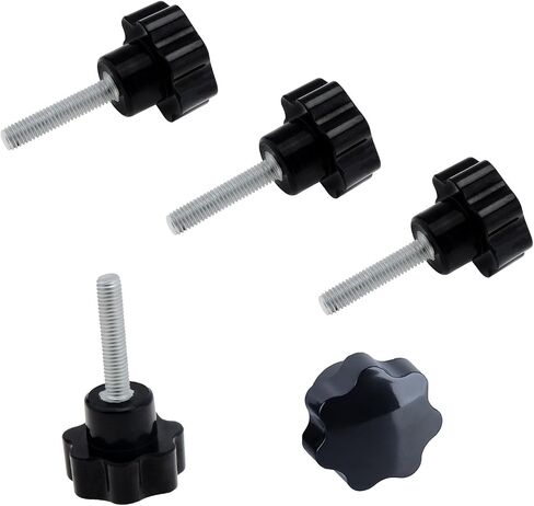 5 Pcs Metric M5 x 25mm Clamping Screw Knob, M5-0.8 x 25mm Thread Replacement Hand-Tightening Screw Knob for Machine Tools, Woodworking Jigs & Umbrella Stand in Kuwait