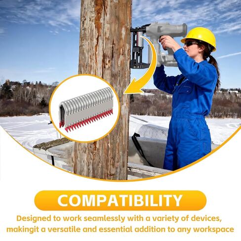9GA 1-3/4" Galvanized Fence Staples, 960 Ct for Milwaukee 2843-20 | Fits M18 FUEL 2843-22 staplers; zinc-aluminum coated rust defense; divergent barbed legs resist pull-out; jam-free in Kuwait