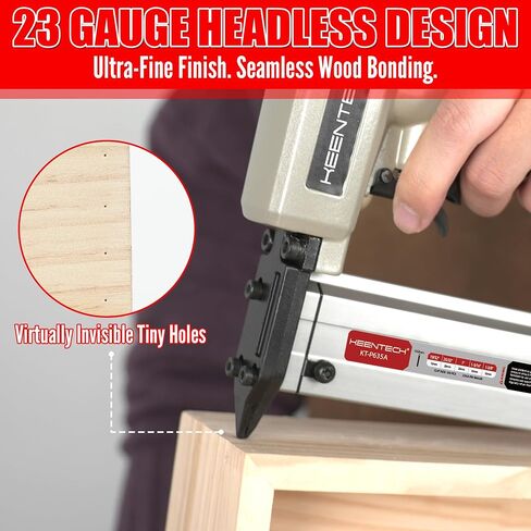 KEENTECH 23 Gauge Pin Nails, Assorted 6 Sizes (1/2", 5/8", 3/4", 1", 1-3/16", 1-3/8"), 7200 Pcs, Galvanized 23GA Pins, Anti-Rust & Ultra Low Jam Rate for Pin Nailer, Ideal for Fine Wood & Trim Work in Kuwait