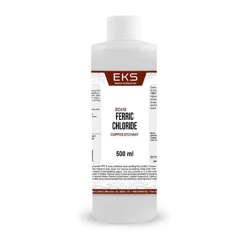 Dawn Scientific Ferric Chloride Solution 500ml Electronics Grade – High Purity Etching Solution for PCB, Laboratory Use, Industrial Chemical Reagent for Circuit Board Processing in Kuwait