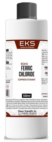 Dawn Scientific Ferric Chloride Solution 500ml Electronics Grade – High Purity Etching Solution for PCB, Laboratory Use, Industrial Chemical Reagent for Circuit Board Processing in Kuwait
