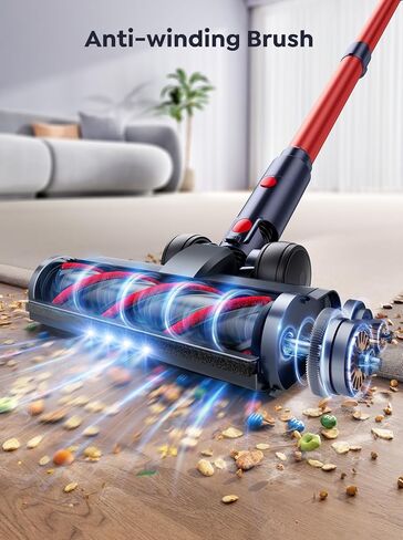 Cordless Vacuum Cleaner, 650W 55Kpa 70Mins Vacuum Cleaners for Home with Auto Mode/LED Display, Self-Standing Cordless Stick Vacuum Lightweight,Rechargeable Cordless Vacuum for Pet Hair/Carpet/Floors in Kuwait