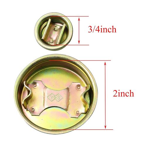 Drum Bung 2PCS 2Inch and 3/4Inch Drum Closures Steel Bung Plug Drum Plug Cap with Gasket for 55 Gallon Drum Barrel in Saudi Arabia