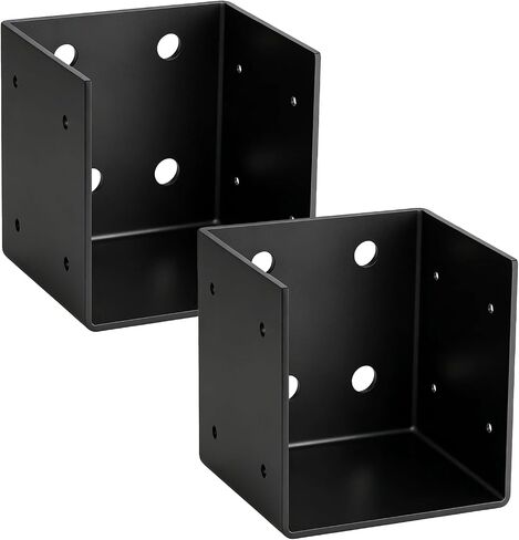 4x4 Pergola Wall Mount Bracket, 11 Gauge Heavy Duty Joist Hanger Brackets for Wooden Fence, Pergola and Patio (2 Pack) in Kuwait