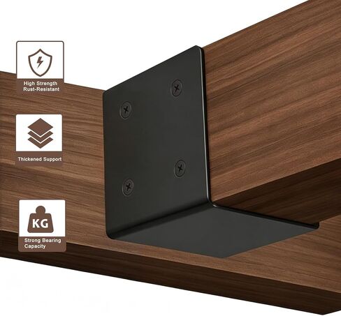 4x4 Pergola Wall Mount Bracket, 11 Gauge Heavy Duty Joist Hanger Brackets for Wooden Fence, Pergola and Patio (2 Pack) in Kuwait