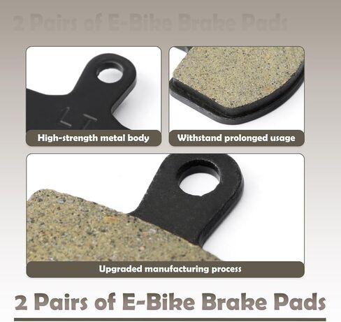 2 Pairs of E-Bike Brake Pads Compatible with ETM RTR Lite Electric Dirt Bike Replacement for ETM RTR Electric Off-Road Bicycles Front and Rear Disc Brake Pad, Strong Braking, Easy to Install in Kuwait