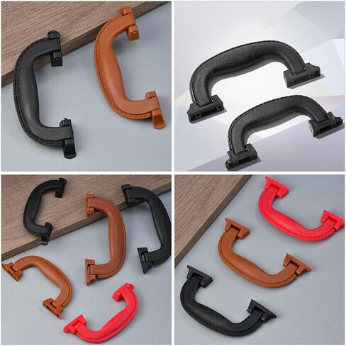 CALLARON 6pcs Black Plastic Suitcase Handle Replacement Luggage Grip Handle Portable and Easy Attachment for Travel and DIY Luggage Case Replacement in Kuwait