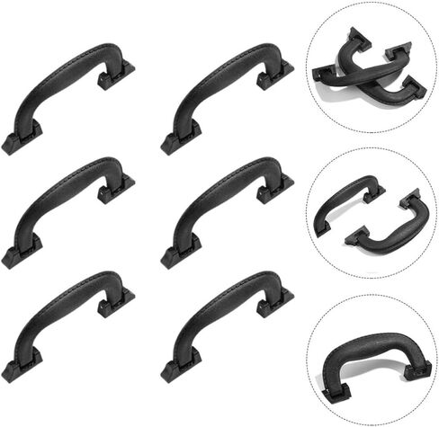 CALLARON 6pcs Black Plastic Suitcase Handle Replacement Luggage Grip Handle Portable and Easy Attachment for Travel and DIY Luggage Case Replacement in Kuwait