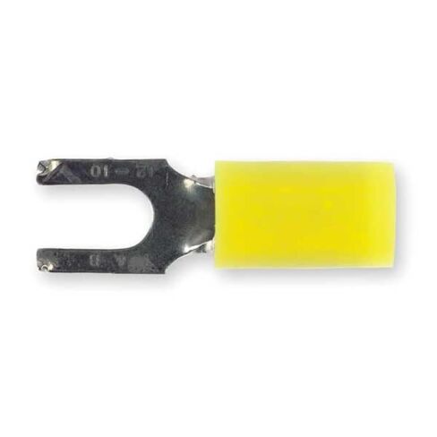 طرف شوكة Sta-Kon، نايلون أصفر، درزات متداخلة، 12 إلى 10 AWG، 50 PK - RC10-10F in Kuwait