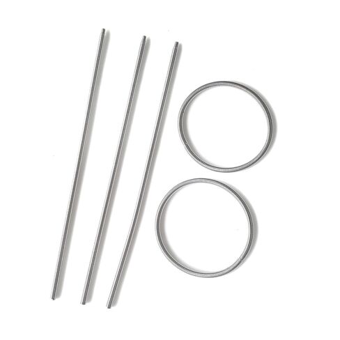 5pcs Stainless Steel Spring Bracelet Wire Gold Color in Kuwait