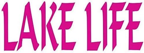 ملصق Lake Life - ملصق فينيل وردي اللون in Kuwait