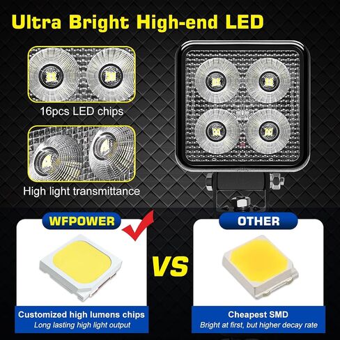أضواء LED للقارب تدور 360 درجة مع مشبك، محمولة 3 بوصة مزدوجة الطاقة LED شريط ضوء العمل 12 فولت أضواء بحرية للقوارب وصيد الأسماك، مشابك/مصابيح أمامية ولاعة السجائر لشاحنة مخيم التجديف RV in Kuwait
