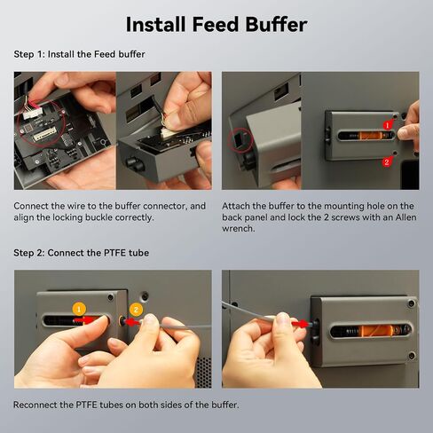 Original Bamboo P2S Feed Buffer, Replacement Filament Buffer, Reduces Tension Fluctuations for Smooth Feeding，Only Compatible with the Bambu Lab P2S 3D Printer in Kuwait