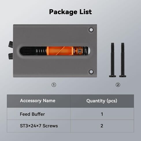 Original Bamboo P2S Feed Buffer, Replacement Filament Buffer, Reduces Tension Fluctuations for Smooth Feeding，Only Compatible with the Bambu Lab P2S 3D Printer in Kuwait