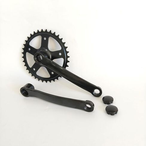 Bicycle Crankset Single Speed 36T 170mm Steel Chainring Arm | Fixed Gear Bicycle Square Taper in Kuwait