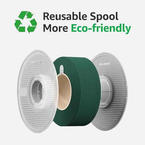 Bambu Lab PLA 3D Printer Filament, Matte Finish, High Precision, Low Tangling, Low Warping, Reusable Spool, AMS Compatible, 3D Printing Material, 0.07 in (1.75 mm), 2.2 lb (1 kg), Ivory White in Kuwait