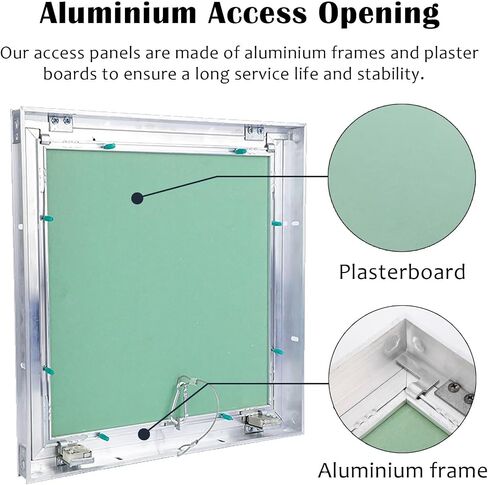 Paintable Drywall Access Panel for Electrical Box, Hospital & Office Use - Easy Install Service Door, Pop-Out Inspection Board, 6 x 24in (15 x 60cm) in Kuwait